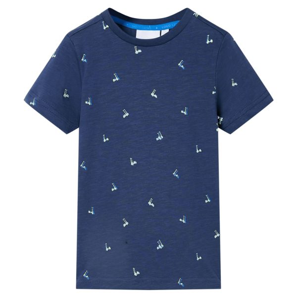 T-shirt para criança azul-escuro 104