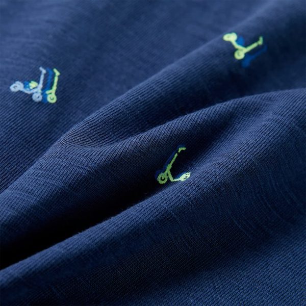 T-shirt para criança azul-escuro 104 - Image 7