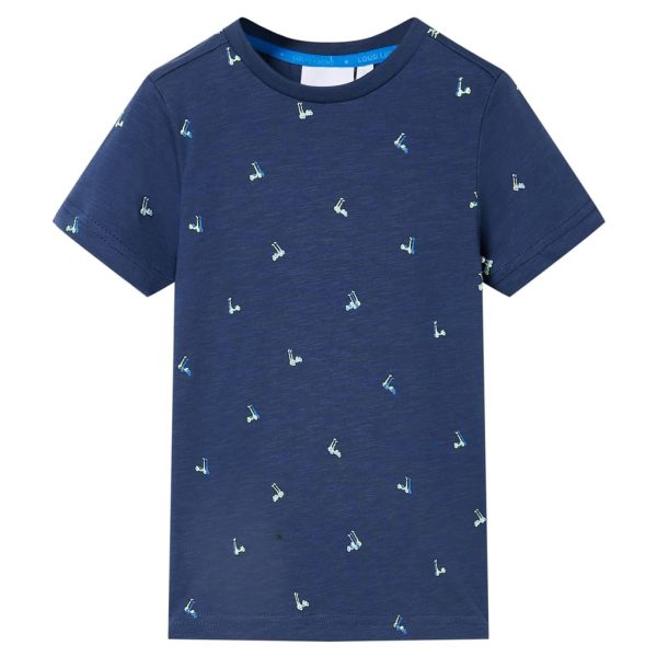 T-shirt para criança azul-escuro 116