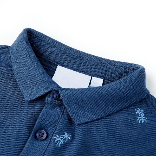 Polo para criança azul-escuro 92 - Image 3