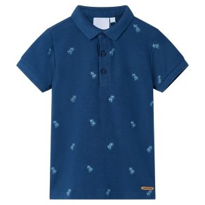 Polo para criança azul-escuro 104