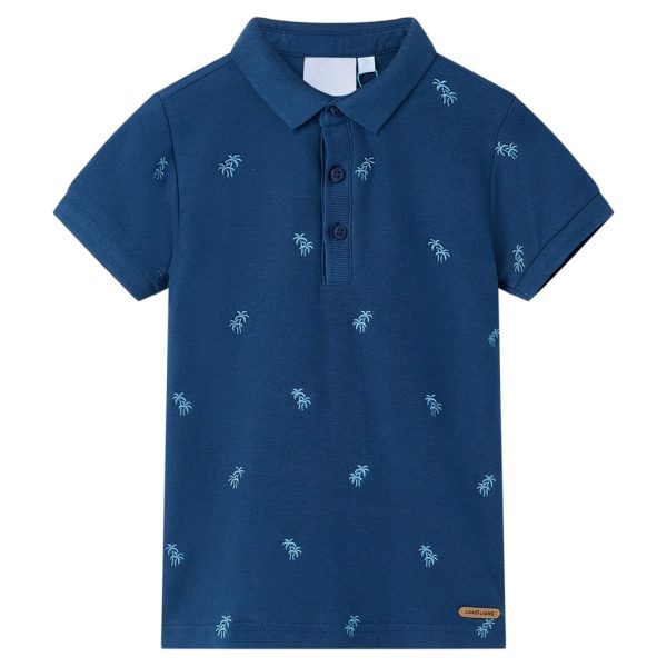 Polo para criança azul-escuro 104