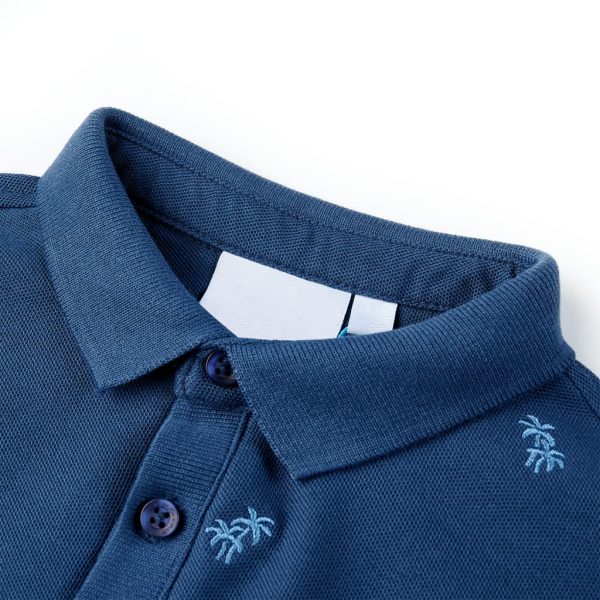 Polo para criança azul-escuro 116 - Image 3