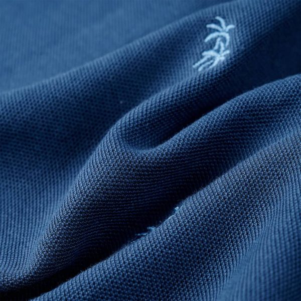 Polo para criança azul-escuro 128 - Image 7