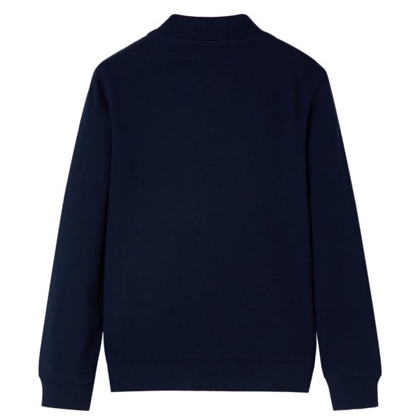 Sweatshirt para criança com fecho azul-marinho 92 - Image 2
