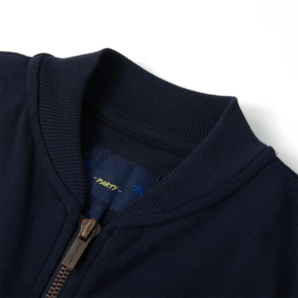 Sweatshirt para criança com fecho azul-marinho 116 - Image 3