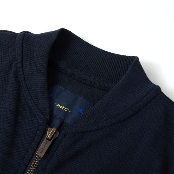 Sweatshirt para criança com fecho azul-marinho 128 - Image 3