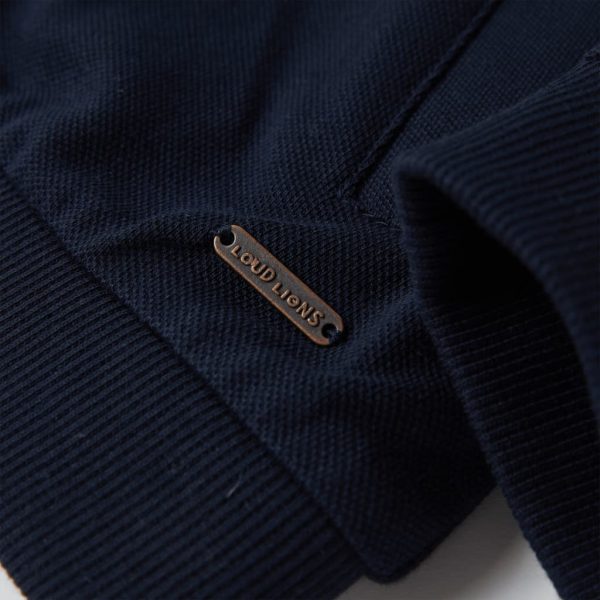Sweatshirt para criança com fecho azul-marinho 128 - Image 6