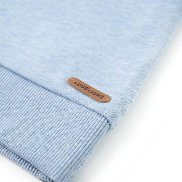 Sweatshirt para criança azul-suave mesclado 92 - Image 5