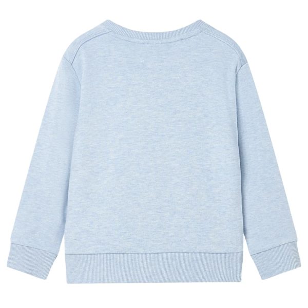 Sweatshirt para criança azul-suave mesclado 104 - Image 2