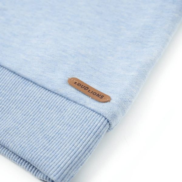 Sweatshirt para criança azul-suave mesclado 116 - Image 5