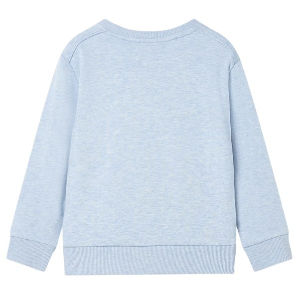 Sweatshirt para criança azul-suave mesclado 128 - Image 2