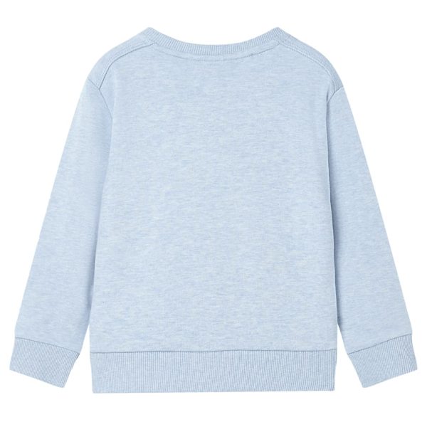 Sweatshirt para criança azul-suave mesclado 140 - Image 2