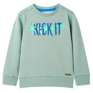Sweatshirt para criança cor caqui-claro 104