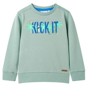 Sweatshirt para criança cor caqui-claro 116