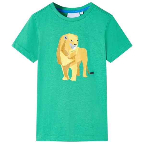 T-shirt de criança verde 128