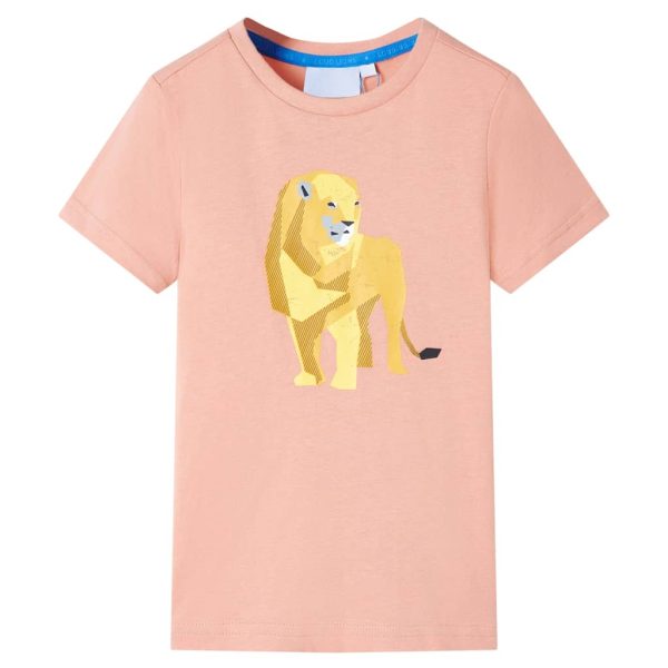 T-shirt de criança laranja-claro 92