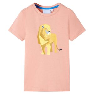 T-shirt de criança laranja-claro 116