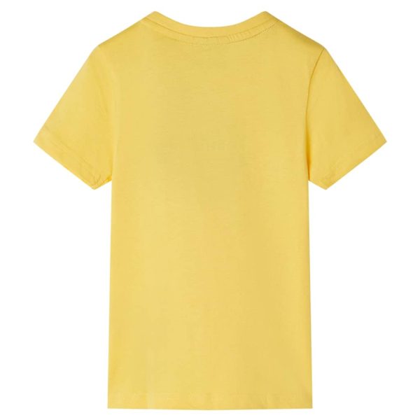 T-shirt de manga curta para criança ocre-claro 92 - Image 2