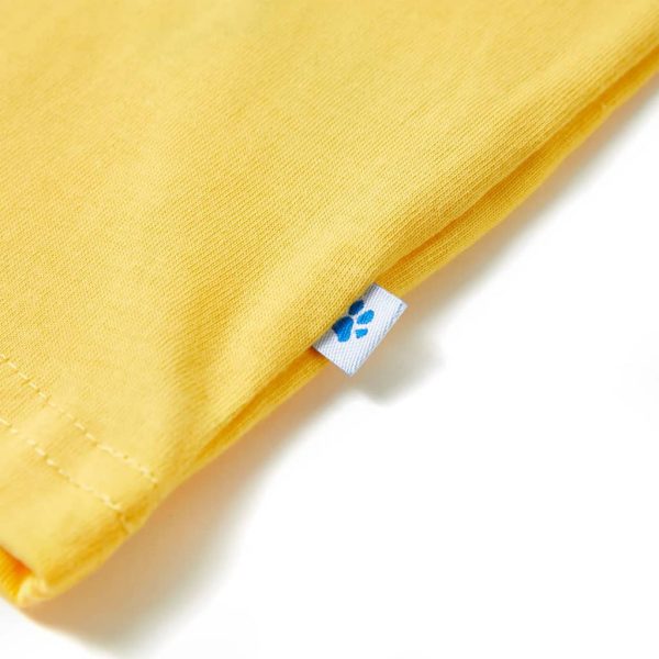 T-shirt de manga curta para criança ocre-claro 116 - Image 6