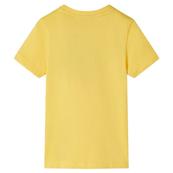 T-shirt de manga curta para criança ocre-claro 140 - Image 2
