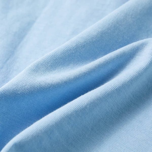 T-shirt de manga curta para criança azul-claro 92 - Image 7