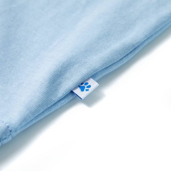 T-shirt de manga curta para criança azul-claro 116 - Image 6