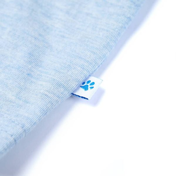 T-shirt para criança azul-suave mesclado 92 - Image 5