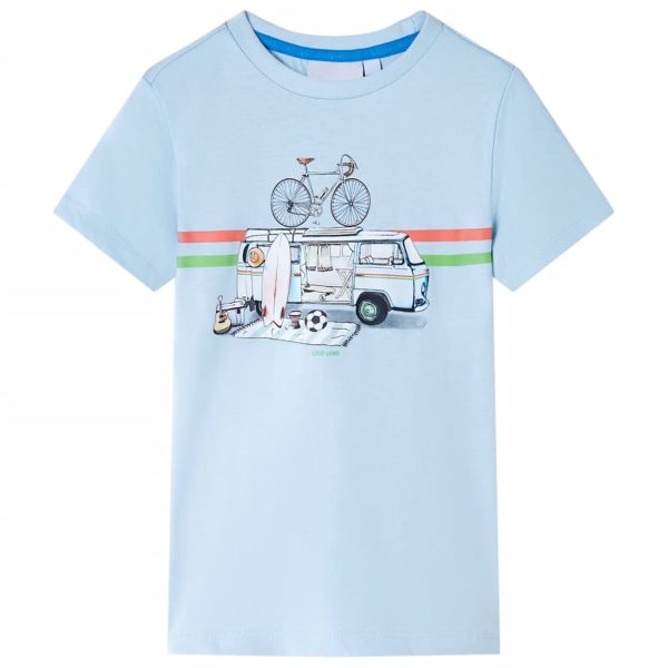 T-shirt para criança azul-claro 116