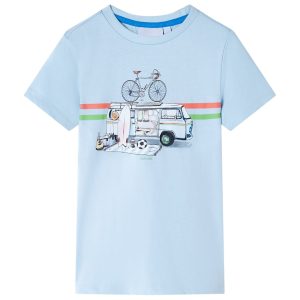 T-shirt para criança azul 128