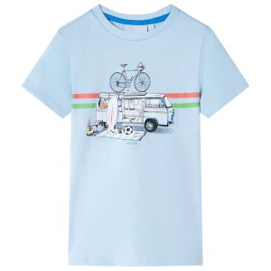 T-shirt para criança azul 140