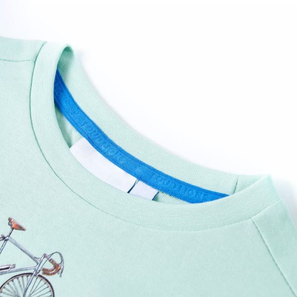 T-shirt infantil menta-claro 92 - Image 3