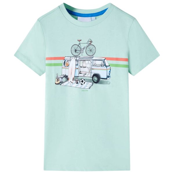 T-shirt infantil menta-claro 104