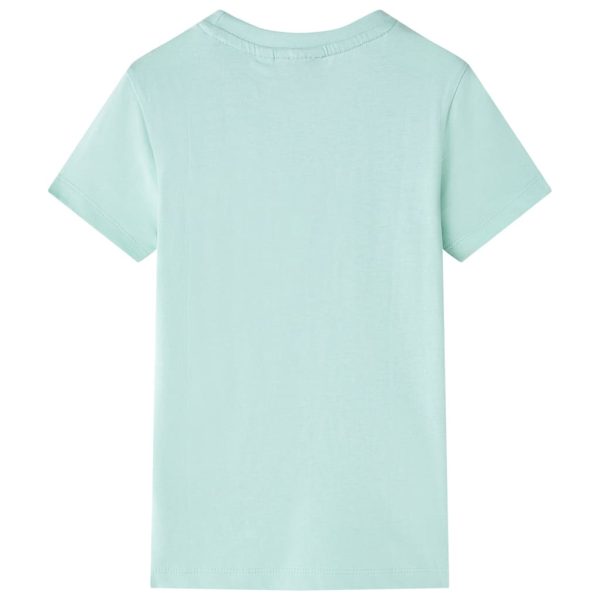 T-shirt infantil menta-claro 128 - Image 2