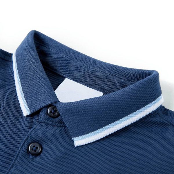 Polo para criança azul-escuro 104 - Image 3