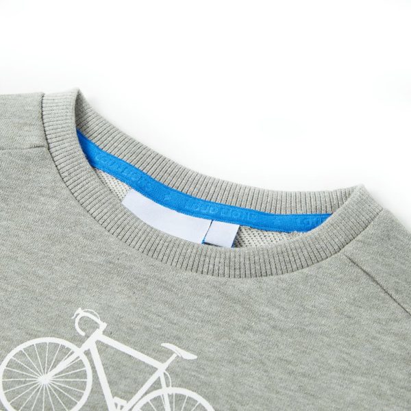 Sweatshirt para criança cor caqui-claro mesclado 116 - Image 3