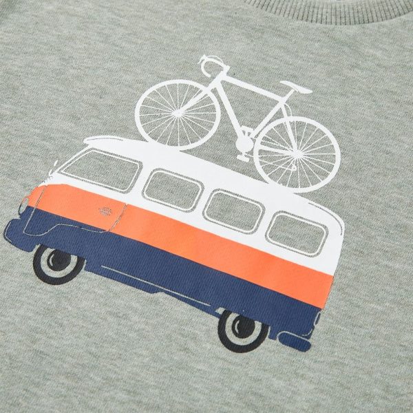 Sweatshirt para criança cor caqui-claro mesclado 116 - Image 4