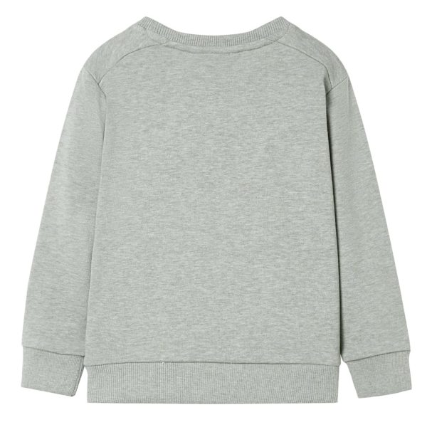 Sweatshirt para criança cor caqui-claro mesclado 140 - Image 2