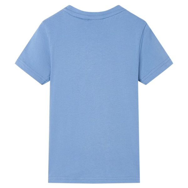 T-shirt de criança azul médio 92 - Image 2
