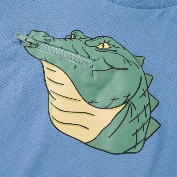 T-shirt de criança azul médio 92 - Image 4