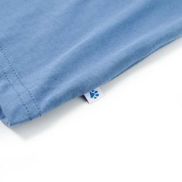 T-shirt de criança azul médio 92 - Image 5