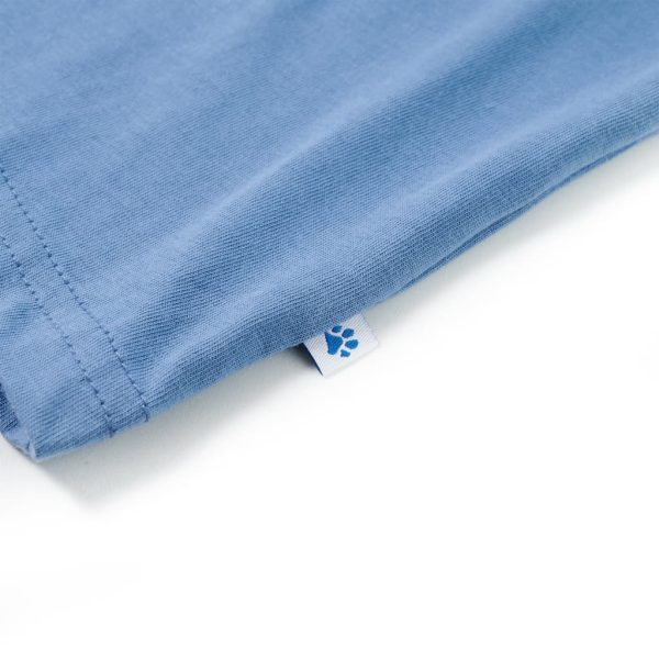 T-shirt de criança azul médio 116 - Image 5