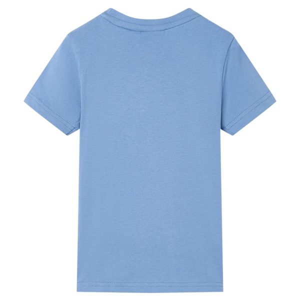 T-shirt de criança azul médio 140 - Image 2