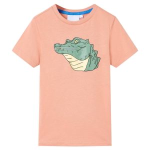 T-shirt de criança laranja-claro 116