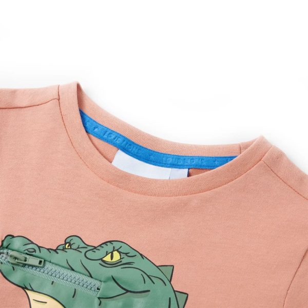 T-shirt de criança laranja-claro 116 - Image 3