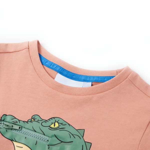 T-shirt de criança laranja-claro 140 - Image 3