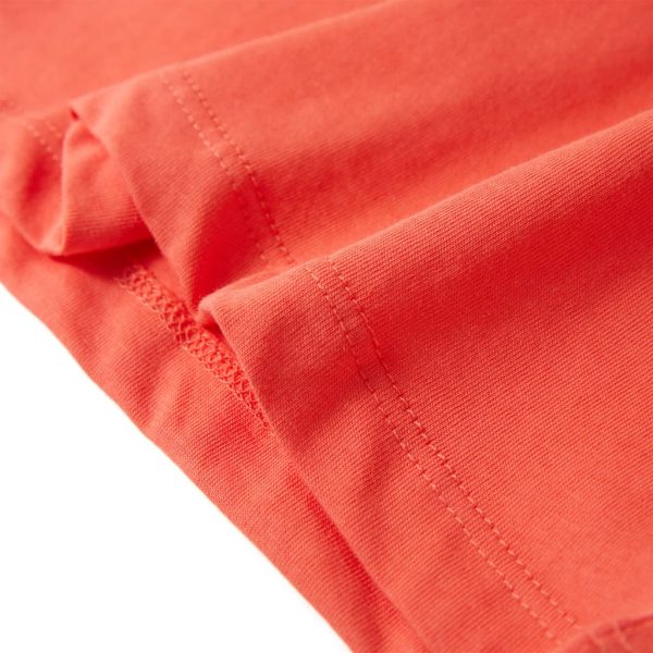 T-shirt manga curta para criança vermelho-claro 128 - Image 6