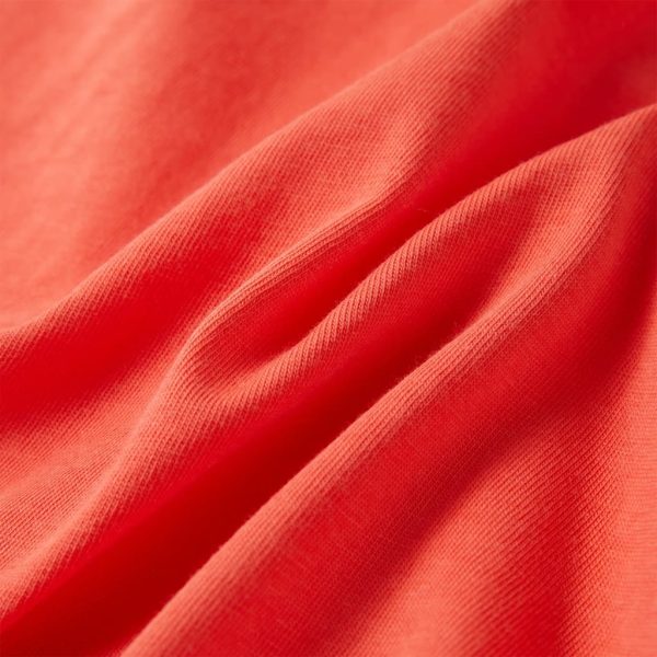 T-shirt manga curta para criança vermelho-claro 128 - Image 7
