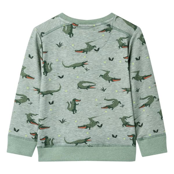 Sweatshirt para criança cor caqui-claro mesclado 116 - Image 2