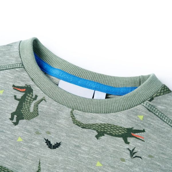 Sweatshirt para criança cor caqui-claro mesclado 116 - Image 3